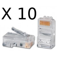 CONECTOR RJ45 CAT5 8 HILOS (10 Und) NANOCABLE